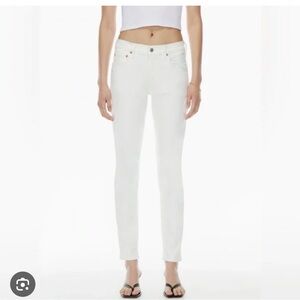 Citizens Of Humanity Inga White Skinny Low Rise Jeans